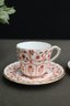 Pair Of Royal Crown Derby English Bone China Cups & Saucers