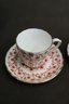 Pair Of Royal Crown Derby English Bone China Cups & Saucers