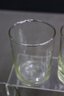 Group Lot Of Etched Juice Glasses Two Sizes