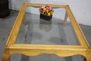 Vintage Golden Brown Coffee Table /Cocktail Table