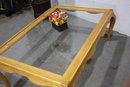 Vintage Golden Brown Coffee Table /Cocktail Table