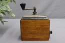 Antique Coffee And Spice Grinder Mill Wood And Metal