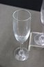 Group Lot Of Glass Champagne Flutes