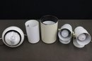Group Lot Of Low Spot/Shelf Lighting -4 Cans And 1 Round Ball