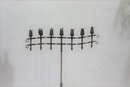 Wrought Iron Floor 7 Light Candelabra With Adjustable Arms And Base