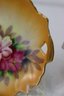 Three Vintage Japanese Hand Painted Porcelain Lilies Gold Rim Plates E.P.P. & Co Paul's Gifts