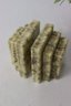 Pair Of Hand Carved Genuine Alabaster Bookends -Made In Italy