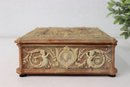 Ornately Carved Genuine Incolay Stone Box By Incolay Studios