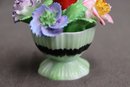 Group Of 3 Coal Port And Radnor Bone China Leaves & Roses Bouquet Figurines