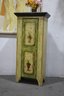 Hand-Painted Country Cottage Core Single Door Cabinet