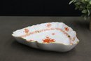 Vintage Herend Hand Painted Triangle Dish, Marked Hungary 1191-AOG