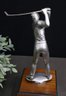 Golf Tournament Metal Trophy - Swinging Club  2nd Place -Five Towns United Way 1988