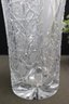 Cut Glass Crystal Diamond Checks And Star Pattern Vase