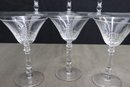 Martini, Cabernet, Annisette Group Lot - Numerous And Varied Cut Glass Crystal Stemware