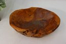 Hand-Crafted Freeform Root Wood Burl Bowl