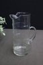 Bamboo Form Clear Glass Pitcher