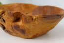 Hand-Crafted Freeform Root Wood Burl Bowl