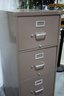Vintage Metal Four Drawer Locking File Cabinet