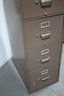 Vintage Metal Four Drawer Locking File Cabinet