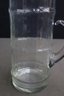 Bamboo Form Clear Glass Pitcher