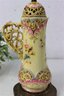 Antique Ornate Floral Pitcher Made Into A Lamp