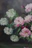 Vintage Oil On Canvas Floral Still Life, Signed S. Robertin, Framed