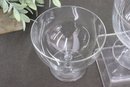 Elegant Group Lot Of 5 Wide-mouth Footed Coupe Glasses