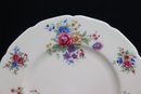 12  Vintage  Lenox Aurora Pattern Porcelain Salad Plates - Gold Trim & Multicolor Florals