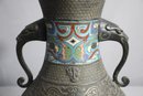 Bronze Champleve Enamel Cloisonne Vase