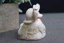 Vintage Carved Soapstone 'Shou' Figurine (God Of Longevity And Health)