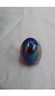 Art Glass Egg -Multi-color  Signed MHS