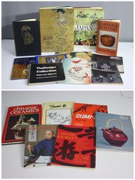 Group Lot Of 17 Books On Japanese And Chinese Art, Pottery, Caligraphy  And A Touch Of Gustav Klimt