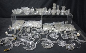 Large Collection Of Chandelier Parts