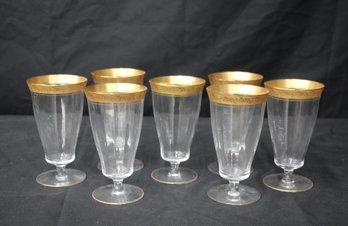 Set Of 7 Tiffin Franciscan Wine/Parfait Glasses