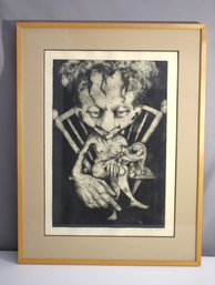 Auction Title: 'Contemplation With Crown' - Intense Print By Matthew Chapman, 1991