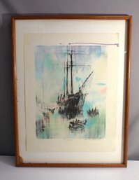 'The Wind Jammer' - Artist Proof Lithograph By Caldwell, AP 14/25