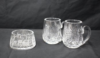 Waterford Crystal Set - Mugs And Bowl