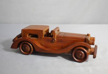 Vintage Handmade Wooden Toy Car