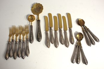 VINTAGE DESSERT CUTLERY SET -800 SILVER Handle