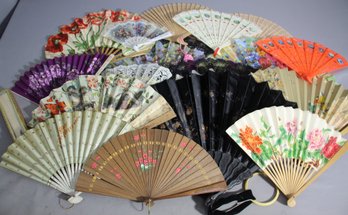 Assorted Collection Of Decorative Hand Fans