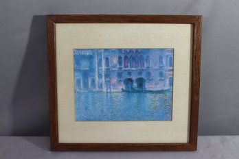 Framed Art Print Reproduction Claude Monet Palazzo Da Mula