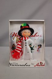 Wannabee By Annalee Snowman Figurine In Original Box