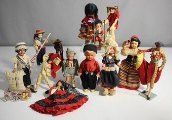 Group Of International Souvenir Dolls