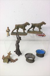 Group Lot Of Vintage Cast Metal Figurines And Miniatures