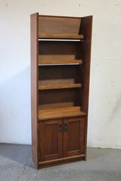 Open Top Display Case With Lower Cabinet