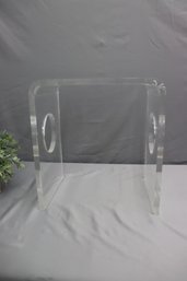 Clear Acrylic Shower Bench Or End Table