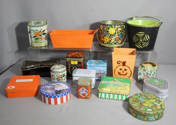 Collection Of Tin Boxes