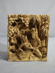 Hand-Carved Wooden Royal Tableau-rama & Sita