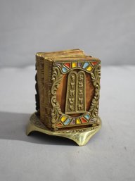 Miniature Torah: The Five Books Of Moses With Brass Stand