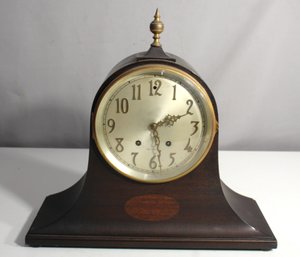 Vintage Mantel Clock With Key - Untested